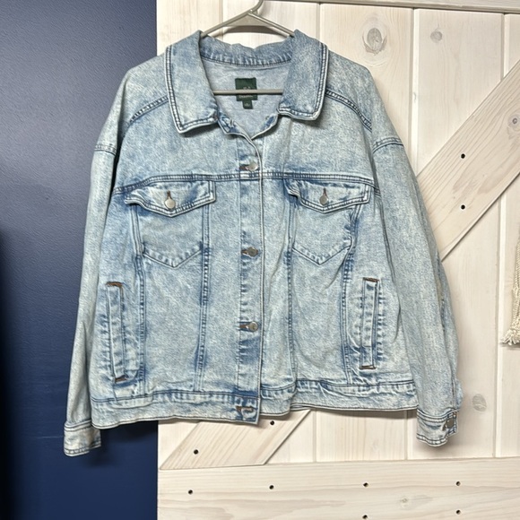 Wild Fable Light Blue Jean Jacket - Picture 2 of 5